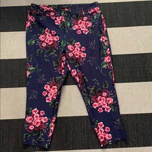 Eloquii Kady Floral Print Ankle Length Pant